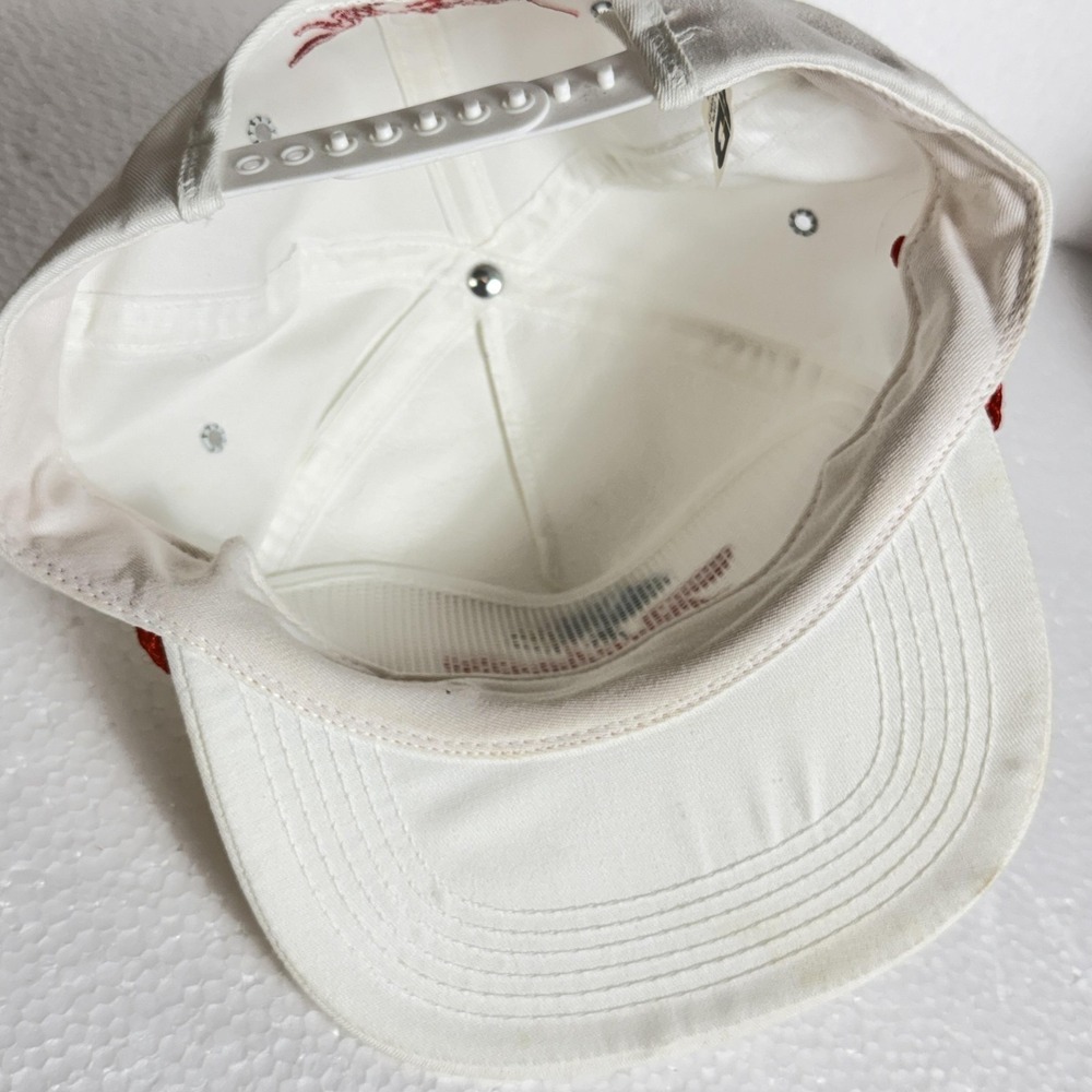 Vintage Raybestos Hat Cap Snap Back One Size White Mens AB Emblems 80s - Picture 12 of 12